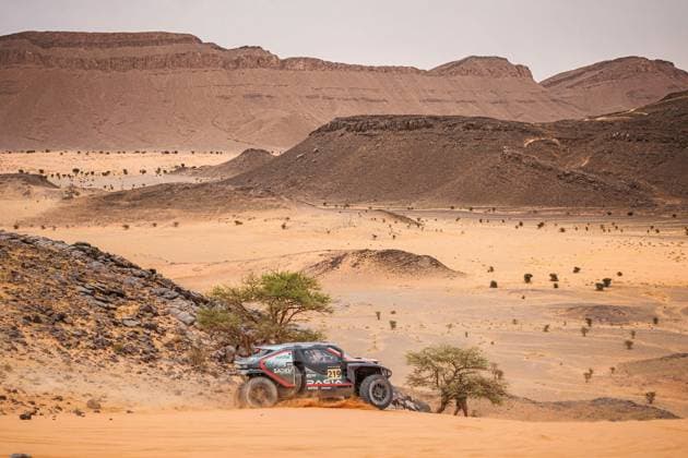 W2RC - RALLYE DU MAROC 2025 219 LOEB SÃ bastien (FRA), BOULANGER Edouard (FRA), The Dacia Sandriders, Dacia Sandrider, FIA W2RC, Ultimate T1+, action, during the Stage 4 of the Rallye du Maroc 2025, 5th round of the 2025 WR2C on October 16, 2025 around Erfoud, Morocco - ErfoudMorocco  Copyright: xFREDERICxLExFLOCxHx