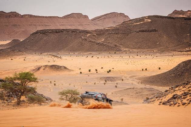 W2RC - RALLYE DU MAROC 2025 219 LOEB SÃ bastien (FRA), BOULANGER Edouard (FRA), The Dacia Sandriders, Dacia Sandrider, FIA W2RC, Ultimate T1+, action, during the Stage 4 of the Rallye du Maroc 2025, 5th round of the 2025 WR2C on October 16, 2025 around Erfoud, Morocco - ErfoudMorocco  Copyright: xFREDERICxLExFLOCxHx