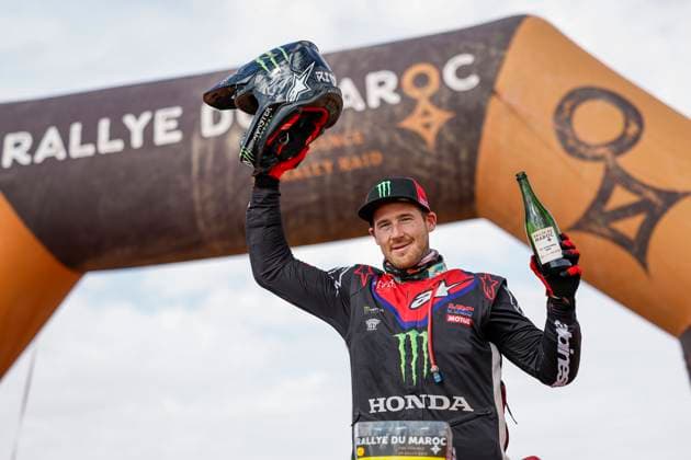 W2RC - RALLYE DU MAROC 2025 BRABEC Ricky (USA), Monster Energy Honda HRC, Honda CRF 450, FIM W2RC, RallyGP, portrait during the Stage 5 of the Rallye du Maroc 2025, 5th round of the 2025 WR2C on October 17, 2025 around Erfoud, Morocco - ErfoudMorocco  Copyright: xJULIENxDELFOSSEx