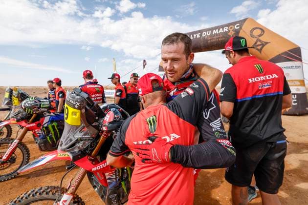 W2RC - RALLYE DU MAROC 2025 BRABEC Ricky (USA), Monster Energy Honda HRC, Honda CRF 450, FIM W2RC, RallyGP, portrait during the Stage 5 of the Rallye du Maroc 2025, 5th round of the 2025 WR2C on October 17, 2025 around Erfoud, Morocco - ErfoudMorocco  Copyright: xJULIENxDELFOSSEx
