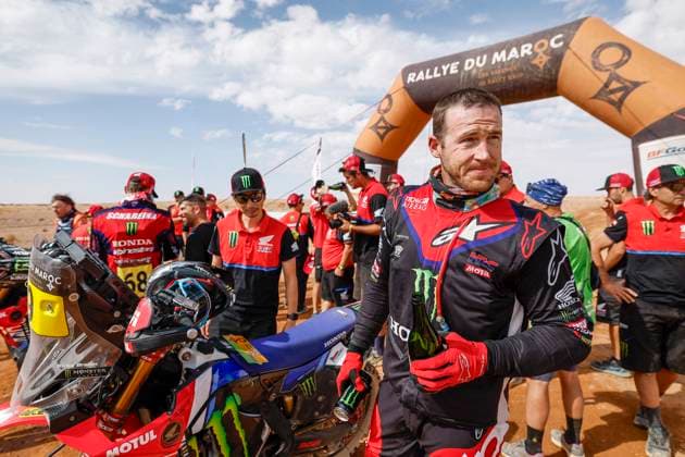 W2RC - RALLYE DU MAROC 2025 BRABEC Ricky (USA), Monster Energy Honda HRC, Honda CRF 450, FIM W2RC, RallyGP, portrait during the Stage 5 of the Rallye du Maroc 2025, 5th round of the 2025 WR2C on October 17, 2025 around Erfoud, Morocco - ErfoudMorocco  Copyright: xJULIENxDELFOSSEx