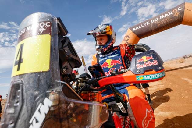 W2RC - RALLYE DU MAROC 2025 SANDERS Daniel (AUS), Red Bull KTM Factory Racing, KTM 450 Rally Factory, FIM W2RC, RallyGP, portrait during the Stage 5 of the Rallye du Maroc 2025, 5th round of the 2025 WR2C on October 17, 2025 around Erfoud, Morocco - ErfoudMorocco  Copyright: xJULIENxDELFOSSEx