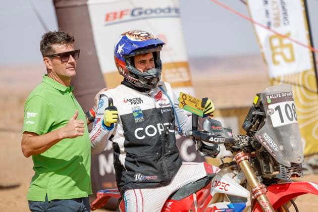 W2RC - RALLYE DU MAROC 2025 BARBOSA Ruy (CHI), HT Rally Raid, Honda CRF 450, FIM W2RC, Rally2, portrait during the Stage 5 of the Rallye du Maroc 2025, 5th round of the 2025 WR2C on October 17, 2025 around Erfoud, Morocco - ErfoudMorocco  Copyright: xJULIENxDELFOSSEx