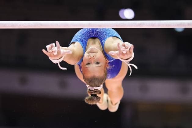Silja Stöhr, GER, during podiumtraining at 2025 Worlds in Jakarta 17 10 2025