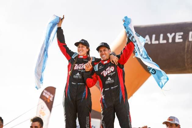 W2RC - RALLYE DU MAROC 2025 301 CAVIGLIASSO Nicolas (ARG), PERTEGARINI Valentina (ARG), Taurus T3Max, BBR Motorsport, FIA W2RC, Challenger T3.1, portrait during the Stage 5 of the Rallye du Maroc 2025, 5th round of the 2025 WR2C on October 17, 2025 around Erfoud, Morocco - ErfoudMorocco Copyright: xJULIENxDELFOSSEx
