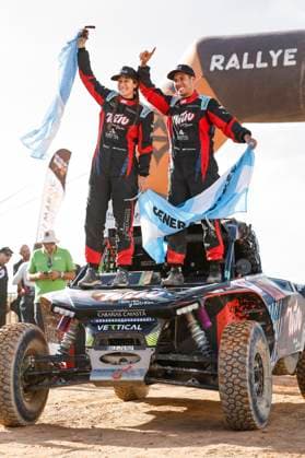 W2RC - RALLYE DU MAROC 2025 301 CAVIGLIASSO Nicolas (ARG), PERTEGARINI Valentina (ARG), Taurus T3Max, BBR Motorsport, FIA W2RC, Challenger T3.1, portrait during the Stage 5 of the Rallye du Maroc 2025, 5th round of the 2025 WR2C on October 17, 2025 around Erfoud, Morocco - ErfoudMorocco Copyright: xJULIENxDELFOSSEx