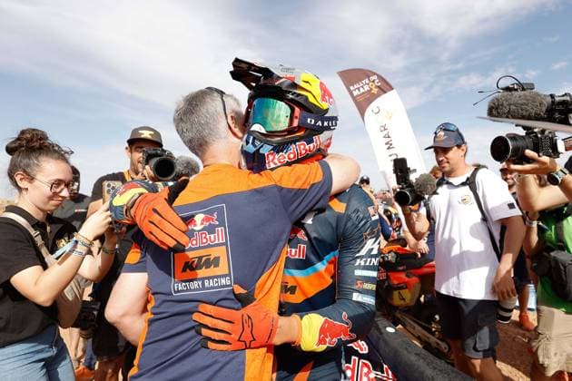 W2RC - RALLYE DU MAROC 2025 CANET Edgar (ESP), Red Bull KTM Factory Racing, KTM 450 Rally Factory, FIM W2RC, Rally2 Junior, portrait, during the Stage 5 of the Rallye du Maroc 2025, 5th round of the 2025 WR2C on October 17, 2025 around Erfoud, Morocco - ErfoudMorocco Copyright: xFREDERICxLExFLOCxHx