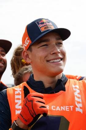W2RC - RALLYE DU MAROC 2025 CANET Edgar (ESP), Red Bull KTM Factory Racing, KTM 450 Rally Factory, FIM W2RC, Rally2 Junior, portrait during the Stage 5 of the Rallye du Maroc 2025, 5th round of the 2025 WR2C on October 17, 2025 around Erfoud, Morocco - ErfoudMorocco Copyright: xFREDERICxLExFLOCxHx