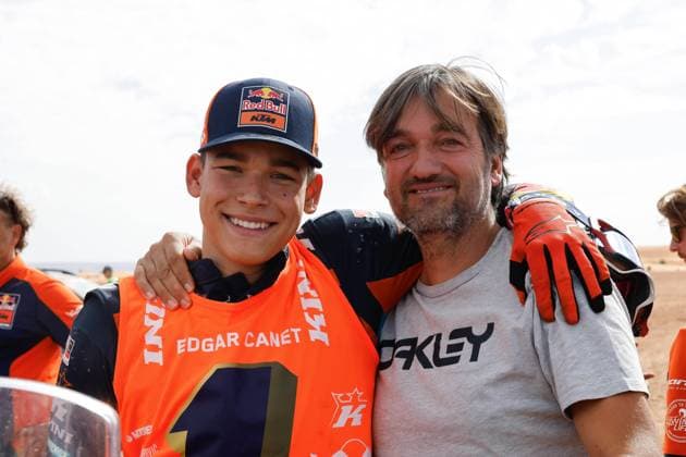 W2RC - RALLYE DU MAROC 2025 CANET Edgar (ESP), Red Bull KTM Factory Racing, KTM 450 Rally Factory, FIM W2RC, Rally2 Junior, portrait, during the Stage 5 of the Rallye du Maroc 2025, 5th round of the 2025 WR2C on October 17, 2025 around Erfoud, Morocco - ErfoudMorocco Copyright: xFREDERICxLExFLOCxHx
