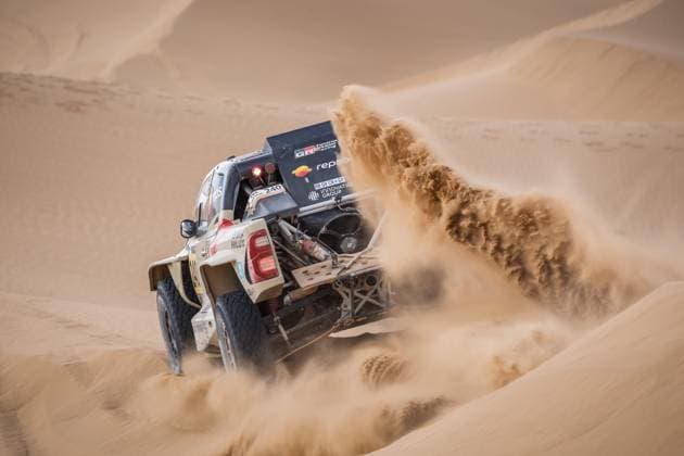 W2RC - RALLYE DU MAROC 2025 240 FERREIRA Joao (POR), PALMEIRO Filipe (POR), Toyota Gazoo Racing, Toyota Hilux IMT Evo, FIA W2RC, Ultimate T1+, action during the Stage 5 of the Rallye du Maroc 2025, 5th round of the 2025 WR2C on October 17, 2025 around Erfoud, Morocco - ErfoudMorocco  Copyright: xFREDERICxLExFLOCxHx