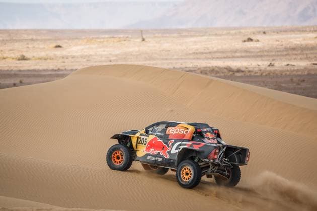 W2RC - RALLYE DU MAROC 2025 205 QUINTERO Seth (USA), SHORT Andrew (USA), Toyota Gazoo Racing W2RC, Toyota Hilux, FIA W2RC, Ultimate T1+, action, during the Stage 5 of the Rallye du Maroc 2025, 5th round of the 2025 WR2C on October 17, 2025 around Erfoud, Morocco - ErfoudMorocco Copyright: xFREDERICxLExFLOCxHx