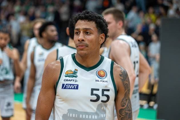 Eli Brooks VET CONCEPT Gladiators Trier, 55 satisfied after the win against Bonn VET CONCEPT Gladiators Trier vs Telekom Baskets Bonn, Basketball, easy Credit BBL Pokal, Matchday 2, Round of 16, 2025 2026, 17 10 2025 VET CONCEPT Gladiators Trier vs Telekom Baskets Bonn, Basketball, easy Credit BBL Pokal, Matchday 2, Round of 16, 2025 2026, 17 10 2025 Trier Copyright: xEibner-Pressefoto GerhardxWingenx EP_GWR