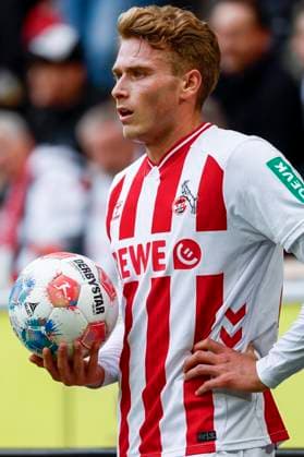 KOELN, GERMANY - OCTOBER 18: Sebastian Sebulonsen (1. FC Koeln, 28) during the Bundesliga match between 1. FC Koeln vs. FC Augsburg at the Rheinenergie-Stadion on matchday 7 of the 1. Bundesliga on October 18, 2025 in Koeln, Germany. DFL REGULATIONS PROHIBIT ANY USE OF PHOTOGRAPHS AS IMAGE SEQUENCES AND OR QUASI-VIDEO. Nordrhein-Westfalen Germany Copyright: xBEAUTIFULxSPORTS AxelxKohringx