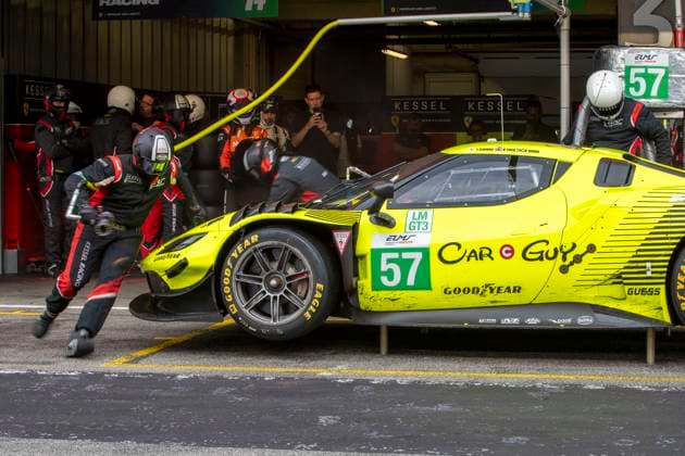 AUTOMOBILE : 4 Heures de Portimao - European Le Mans Series - 18 10 2025 57 Kessel Racing (CHE) Ferrari 296 (LMGT3) driven by Takeshi Kimura (JPN) Ben Tuck (GBR) Daniel Serra (BRA), during the 2025 4 Hours of Portimao, the 6th round of the European Le Mans Series Championship from October 15 to 18, 2025, at the Algarve International Circuit in Portugal. PORTIMAOPortugal  Copyright: xMPSxAGENCYx