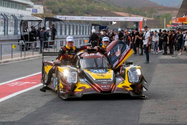 AUTOMOBILE : 4 Heures de Portimao - European Le Mans Series - 18 10 2025 48 VDS Panis Racing (FRA) Oreca 07 Gibson (LMP2) driven by Charles Milesi (FRA) Esteban Masson (FRA) Oliver Gray (GBR),winner in the LMP2 category at the eighth round of the 2025 European Le Mans Series Championship, which took place from October 15 to 18, 2025, at the Algarve International Circuit in Portugal. PORTIMAOPortugal  Copyright: xMPSxAGENCYx