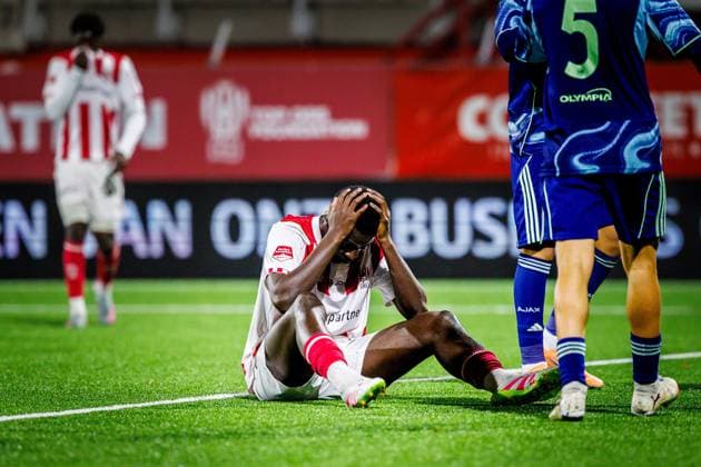 OSS , 21-10-2025 , Frans Heesen Stadion , Season 2025 2026 , Dutch Keuken Kampioen Divisie football, match between Top Oss and Jong Ajax , picture shows Top Oss player SirinÃ DoucourÃ TOP Oss - Jong Ajax  x31630566x Copyright: