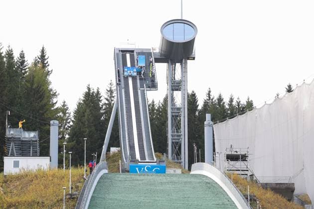19 10 2025, Ski jumping, Men, FIS Continental Cup, Summer Season 2025, Individual competition Glance on The Hill Klingenthal Vogtland Arena Saxony Germany