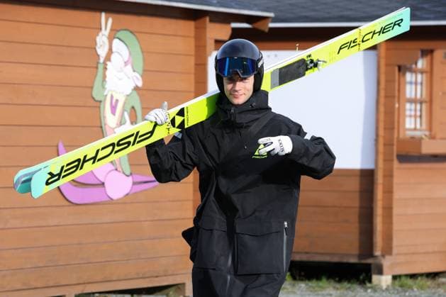 19 10 2025, Ski jumping, Men, FIS Continental Cup, Summer Season 2025, Individual competition Andrew Holiday USA Klingenthal Vogtland Arena Saxony Germany