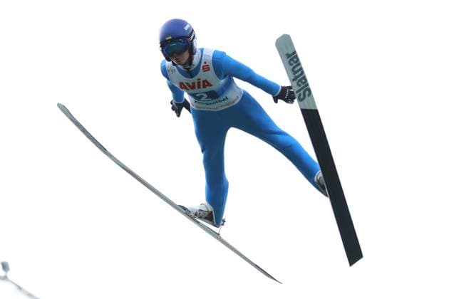 19 10 2025, Ski jumping, Men, FIS Continental Cup, Summer Season 2025, Individual competition Yevhen Marusiak UKR Klingenthal Vogtland Arena Saxony Germany