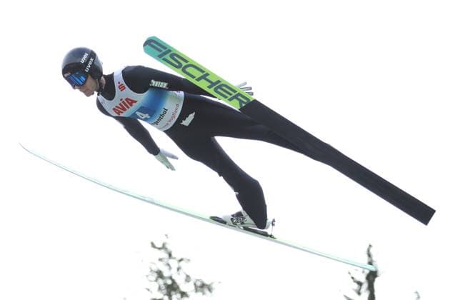 19 10 2025, Ski jumping, Men, FIS Continental Cup, Summer Season 2025, Individual competition Andrew Holiday USA Klingenthal Vogtland Arena Saxony Germany