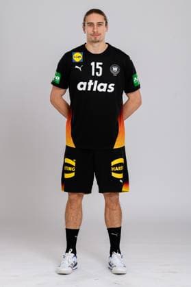 Muenchen Handball DHB 25 26 Germany photo shoot Juri Knorr Germany portrait face Muenchen Bavaria Germany