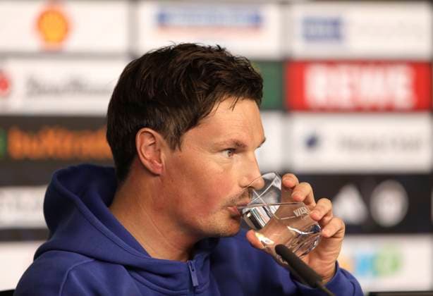 Photo Coach Merlin Polzin HSV Soccer 1 League , on Fri 31 10 25 Press conference at Hamburger SV