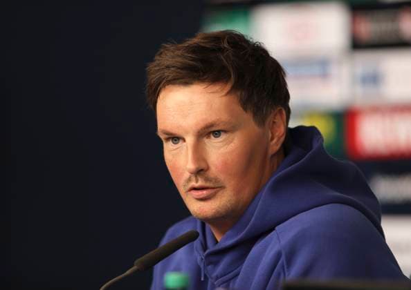 Photo Coach Merlin Polzin HSV Soccer 1 League , on Fri 31 10 25 Press conference at Hamburger SV