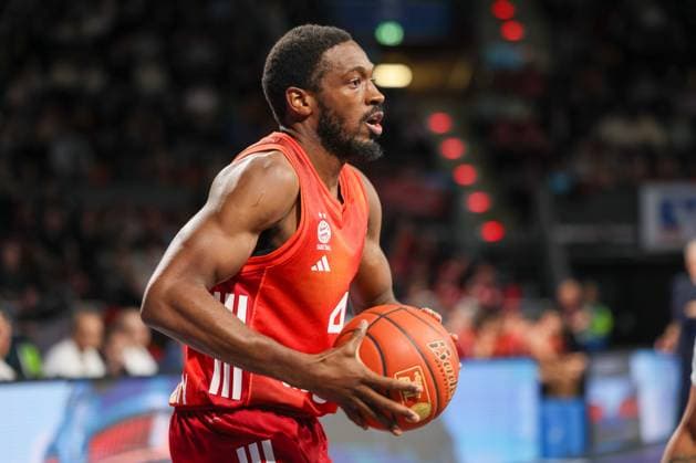 Kamar Baldwin FC Bayern Basketball, 44 with ball, GER, FC Bayern Basketball vs MLP Academics Heidelberg, Basketball, easycredit Basketball Bundesliga, Matchday 6, Season 2025 2026, 03 11 2025, GER, FC Bayern Basketball vs MLP Academics Heidelberg, Basketball, easycredit Basketball Bundesliga, Matchday 6, Season 2025 2026, 03 11 2025 Munich Copyright: xEibner-Pressefoto JennixMaulx EP_JML