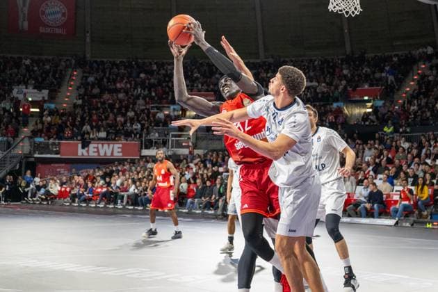 Wenyen Gabriel 32 FC Bayern Basketball , FC Bayern Basketball vs MLP Academics Heidelberg, BBL, Matchday 6, 03 11 2025 Munich Bavaria Germany Copyright: xkolbert-press UlrichxGamelx