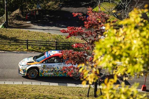 AUTO - WRC, Motorsport Rallye, WM - RALLY JAPAN 2025 22 Jan SOLANS, Rodrigo SANJUAN, Toyota Yaris Rally2, action during the 2025 Rally Japan, 13th round of the 2025 WRC World Rally Car Championship, from November 6 to 9, 2025 at Toyota, Aichi, Japan - ToyotaJapan  Copyright: xNikosxKatikisx