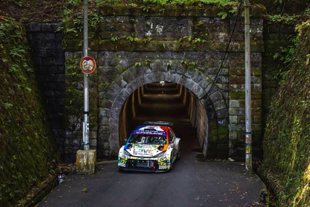 AUTO - WRC, Motorsport Rallye, WM - RALLY JAPAN 2025 22 Jan SOLANS, Rodrigo SANJUAN, Toyota Yaris Rally2, action during the 2025 Rally Japan, 13th round of the 2025 WRC World Rally Car Championship, from November 6 to 9, 2025 at Toyota, Aichi, Japan - ToyotaJapan  Copyright: xNikosxKatikisx