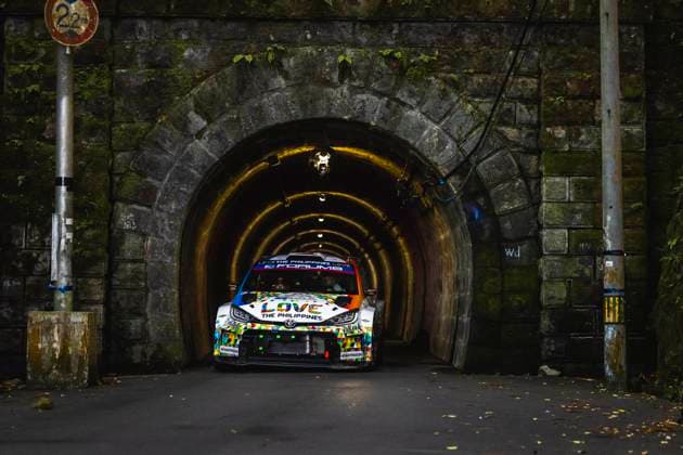AUTO - WRC, Motorsport Rallye, WM - RALLY JAPAN 2025 22 Jan SOLANS, Rodrigo SANJUAN, Toyota Yaris Rally2, action during the 2025 Rally Japan, 13th round of the 2025 WRC World Rally Car Championship, from November 6 to 9, 2025 at Toyota, Aichi, Japan - ToyotaJapan  Copyright: xNikosxKatikisx