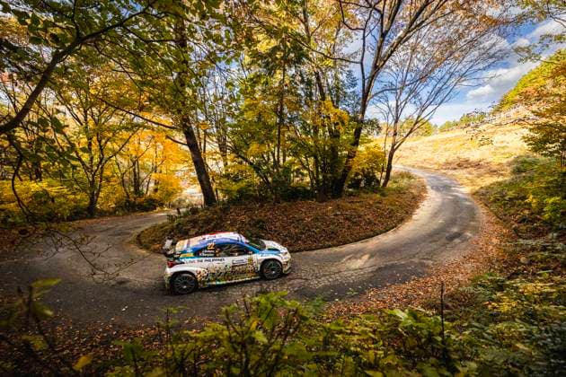 AUTO - WRC, Motorsport Rallye, WM - RALLY JAPAN 2025 22 Jan SOLANS, Rodrigo SANJUAN, Toyota Yaris Rally2, action during the 2025 Rally Japan, 13th round of the 2025 WRC World Rally Car Championship, from November 6 to 9, 2025 at Toyota, Aichi, Japan - ToyotaJapan  Copyright: xNikosxKatikisx
