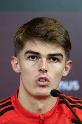 Belgium s Charles De Ketelaere pictured during a press moment of the Red Devils, the Belgian national soccer team, at the Proximus Basecamp in Tubize, Wednesday 12 November 2025. The team is preparing for the matches against Kazachtstan (15 11) and Liechtenstein (18 11). BRUNOxFAHY x141070954x