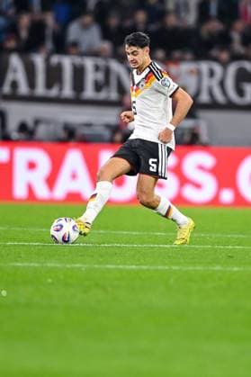 Aleksandar Pavlovic Germany controls the Ball during the FIFA World Cup 2026 qualifier match between Luxembourg and Germany at Stade de Luxembourg on November 14, 2025 in Luxembourg, Luxembourg Photo by Harry Langer DeFodi Images
