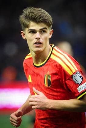 Belgium s Charles De Ketelaere pictured during a soccer game between Kazakhstan and Belgium s Red Devils, Saturday 15 November 2025 in Astana, Kazakhstan, qualification game 7 8 for the 2026 FIFA World Cup, WM, Weltmeisterschaft, Fussball VIRGINIExLEFOUR x141890215x