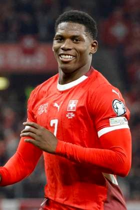 Breel Embolo Switzerland, 07 , Switzerland, FIFA, World Cup Qualification Europe, Group B , Switzerland vs Sweden, 15 11 2025, Stade de Geneve, Geneva, Switzerland Geneva Stade de Geneve Canton Geneva Switzerland Copyright: xGrantxHubbsx