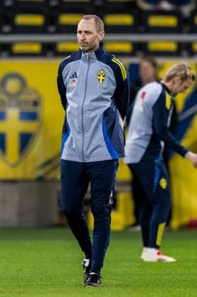 251117 Assistant coach Andreas Georgson of the Swedish men s national football team during a training session on November 17, 2025 in Stockholm Photo Jesper Zerman BILDBYRAN kod JZ JZ0647 fotboll football soccer fotball vm kval kval fifa world cup qualifier qualifier träning practice training sverige sweden sverige a bbeng  Copyright: JESPERxZERMAN BB251117JZ045