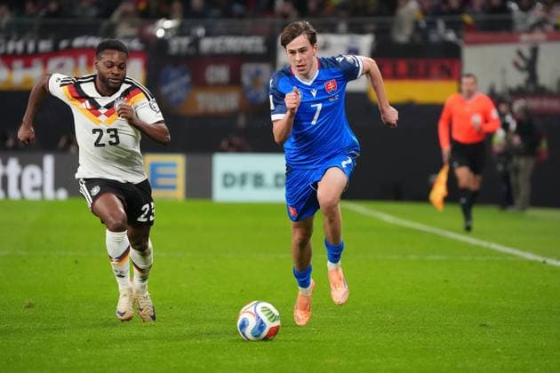 Leo Sauer Slovakia, Slovakia, 07 vs Ridle Baku Germany Germany Leipzig 17 11 2025 Germany vs Slovakia, World Cup Qualification, Matchday 6