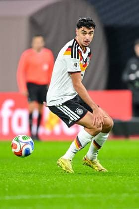 Aleksandar Pavlovic Germany controls the Ball during the FIFA World Cup 2026 qualifier match between Germany and Slovakia at Red Bull Arena on November 17, 2025 in Leipzig, Germany Photo by Harry Langer DeFodi Images