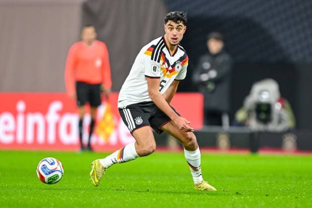 Aleksandar Pavlovic Germany controls the Ball during the FIFA World Cup 2026 qualifier match between Germany and Slovakia at Red Bull Arena on November 17, 2025 in Leipzig, Germany Photo by Harry Langer DeFodi Images