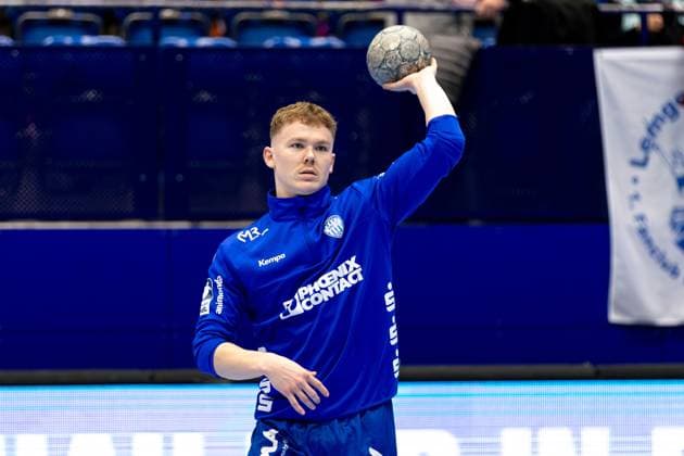 21 11 2025, xkwix, Handball, 1 Handball Bundesliga, DAIKIN HBL 2025 26, TBV Lemgo Lippe ThSV Eisenach, PHOENIX CONTACT Arena Jarnes Faust TBV Lemgo Lippe 35 NRW Germany