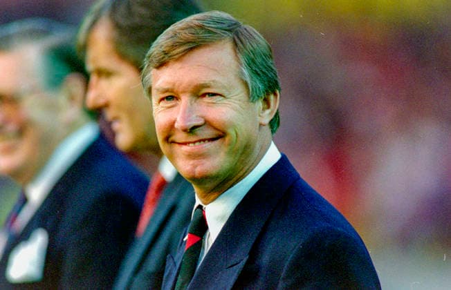 930818 Football, Premier League 1993 1994, Manchester United Sheffield United Manchester United manager Alex Ferguson Photo BILDBYRAN D165 01 D165 01 scanx football soccer Premier League Manchester United Sheffield United england season 1993 1994 1993 94 1993 94 1993 94 1993 august 18 portrait bbeng dia  Copyright: BILDBYRAN BB930818BB064