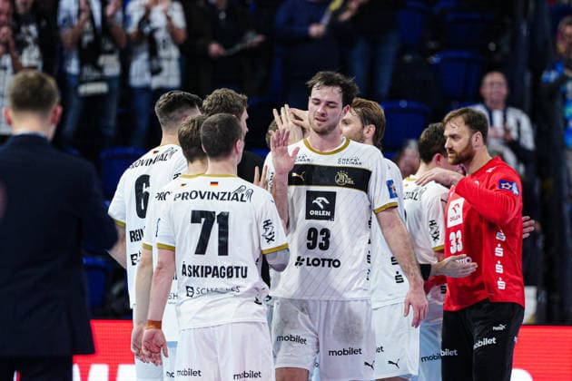 THW Kiel jubilant after victory end of match GER, THW Kiel vs Montpellier Handball, Handball, EHF European League, Matchday 6, Season 2025 2026, 02 12 2025 GER, THW Kiel vs Montpellier Handball, Handball, EHF European League, Matchday 6, Season 2025 2026, 02 12 2025 Kiel Copyright: xEibner-Pressefoto MarcelxvonxFehrnx EP_MFN