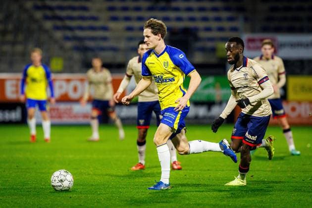 WAALWIJK , 05-12-2025 , Mandemakers Stadion , Season 2025 2026 , Dutch Keuken Kampioen Divisie football , match between RKC Waalwijk and VVV Venlo , picture shows RKC Player Luuk Wouters RKC - VVV  x32360513x Copyright: