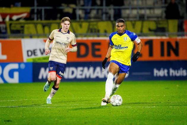 WAALWIJK , 05-12-2025 , Mandemakers Stadion , Season 2025 2026 , Dutch Keuken Kampioen Divisie football , match between RKC Waalwijk and VVV Venlo , picture shows RKC player Godfried Roemeratoe RKC - VVV  x32360522x Copyright: