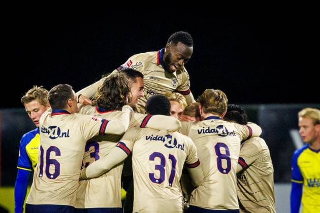 WAALWIJK , 05-12-2025 , Mandemakers Stadion , Season 2025 2026 , Dutch Keuken Kampioen Divisie football , match between RKC Waalwijk and VVV Venlo , picture shows 0-1 RKC - VVV  x32361477x Copyright: