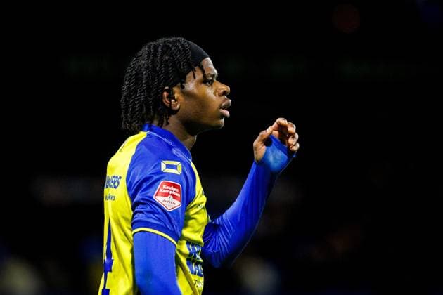 WAALWIJK , 05-12-2025 , Mandemakers Stadion , Season 2025 2026 , Dutch Keuken Kampioen Divisie football , match between RKC Waalwijk and VVV Venlo , picture shows RKC player Chris Lokesa RKC - VVV  x32361633x Copyright: