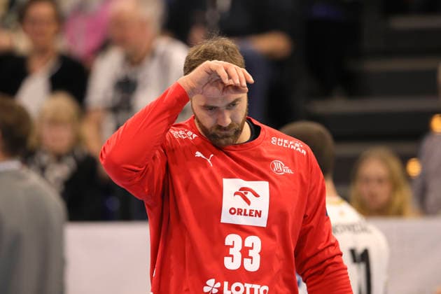 photo skeptical look on goalkeeper Andreas WOLFF Kiel Handball Men on Tue 02 12 2025 Euroleague Mens EHF EURO LEAGUE , Tue 02 12 25 THW Kiel Montpellier HB