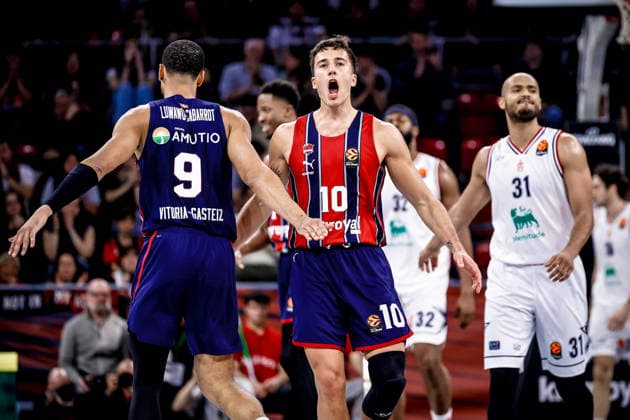 Matteo Spagnolo Kosner Baskonia Vitoria-Gasteiz - EA7 Emporio Armani Olimpia Milano Euroleague 2025-26 Round 14 Vitoria-Gasteiz, 04 12 2025 Foto MarcoBrondi CIAMILLO-CASTORIA Vitoria-Gasteiz Fernando Buesa Arena Paesi Baschi Spagna Copyright: xMarcoxBrondix